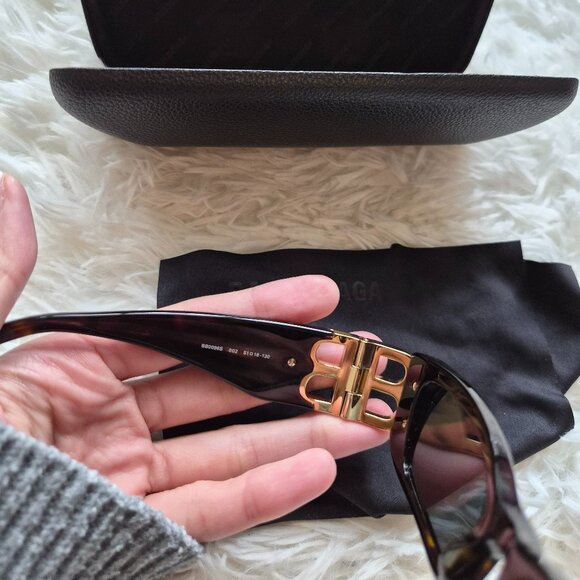 Authentic ✅️ Balenciaga Dynasty Rectangle Sunglasses - Picture 5 of 10